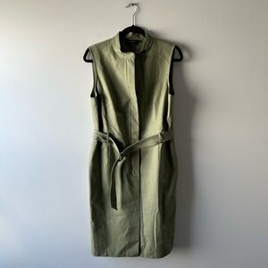 Lafayette 148 New York green sleeveless dress